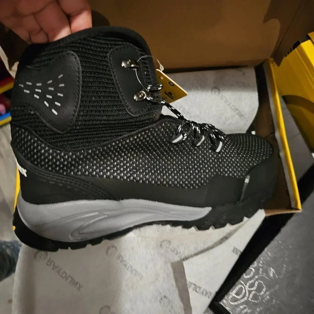 RAYDLINX H86 Steel Toe Slip Resistant Safety Boots for Men Black Size 13…